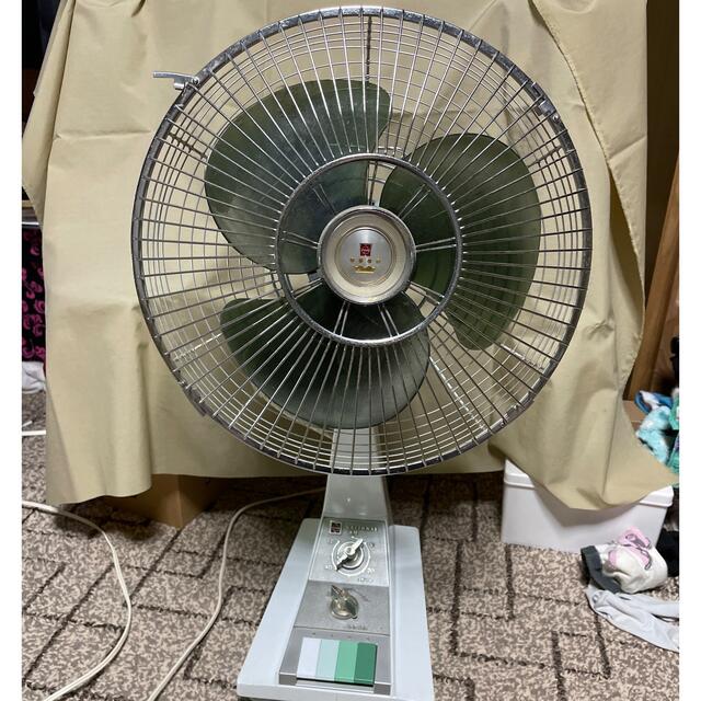 ナショナル昭和レトロ扇風機 - 冷暖房/空調