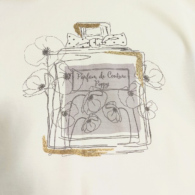 Couture Brooch(クチュールブローチ)のクチュールブローチ　パルファムコクリコ フレアースリーブTシャツ レディースのトップス(Tシャツ(半袖/袖なし))の商品写真
