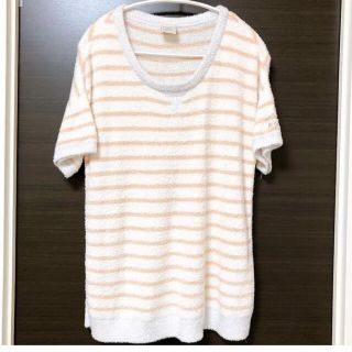 ジェラートピケ(gelato pique)の美品　ジェラートピケ　スムージーボーダートップス(Tシャツ(半袖/袖なし))