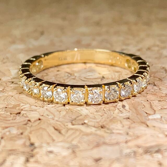 エタニティリング　ダイヤモンド　0.60ct k18 YG ダイヤモンドリング レディースのアクセサリー(リング(指輪))の商品写真