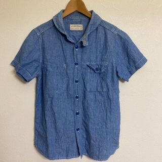 ナチュラルランドリー(NATURAL LAUNDRY)のナチュラルランドリー シャンブレーマリンシャツ ブラウス サイズ2(シャツ/ブラウス(半袖/袖なし))