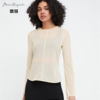 ユニクロ(UNIQLO)の新品・未使用 UNIQLO マメクロゴウチ シアークルーネックTシャツ M(カットソー(長袖/七分))