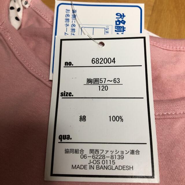 重ね着風　カットソー　120 キッズ/ベビー/マタニティのキッズ服女の子用(90cm~)(Tシャツ/カットソー)の商品写真