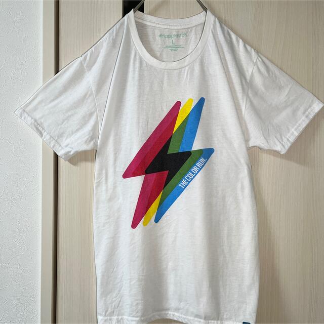 ART VINTAGE(アートヴィンテージ)の海外製 白 Tシャツ ロゴプリント オーバーサイズ トップス L メンズのトップス(Tシャツ/カットソー(半袖/袖なし))の商品写真