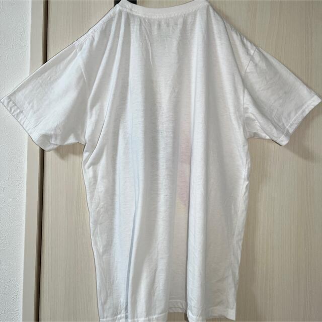 ART VINTAGE(アートヴィンテージ)の海外製 白 Tシャツ ロゴプリント オーバーサイズ トップス L メンズのトップス(Tシャツ/カットソー(半袖/袖なし))の商品写真