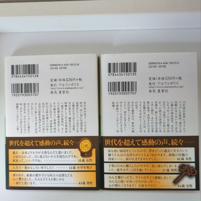 からくり夢時計（上・下）　川口雅幸 エンタメ/ホビーの本(文学/小説)の商品写真