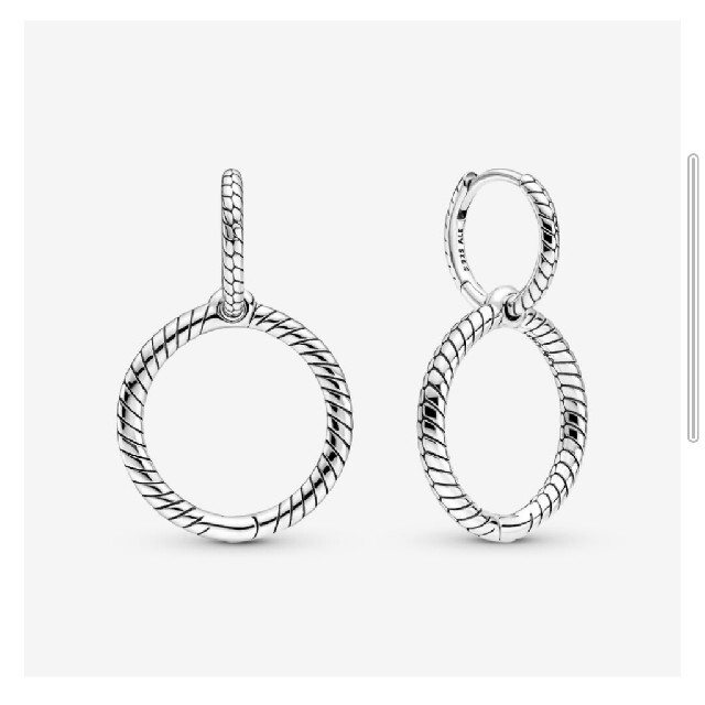 アクセサリー新品未使用 Moments Charm Double Hoop Earrings