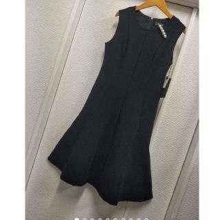 フォクシー(FOXEY)のポンヌフ新品♡きちんとコーデ美シルエットワンピース♡シャンティ(ひざ丈ワンピース)