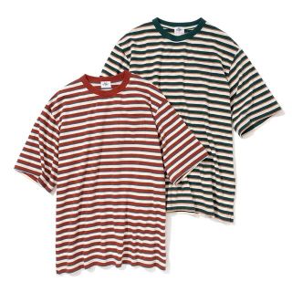 Just Right Multi Border Tee S/S GREEN(Tシャツ/カットソー(半袖/袖なし))