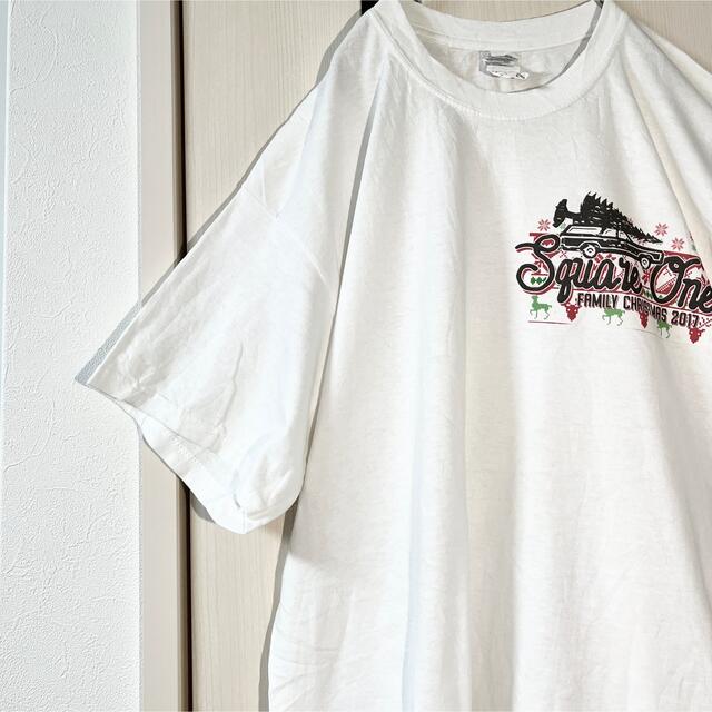 ART VINTAGE(アートヴィンテージ)の海外製 白 Tシャツ ロゴプリント オーバーサイズ トップス L メンズのトップス(Tシャツ/カットソー(半袖/袖なし))の商品写真