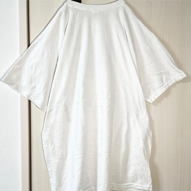 ART VINTAGE(アートヴィンテージ)の海外製 白 Tシャツ ロゴプリント オーバーサイズ トップス L メンズのトップス(Tシャツ/カットソー(半袖/袖なし))の商品写真