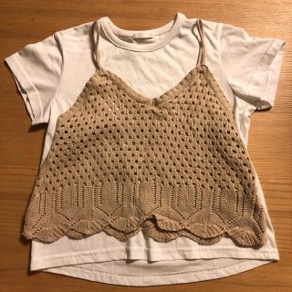 ジーユー(GU)のGU 130㌢ 女の子　半袖(Tシャツ/カットソー)