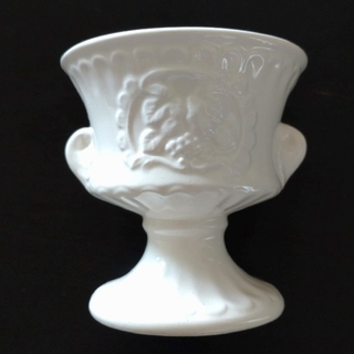 デザインフラワーベース/鉢　ホワイト(花瓶)