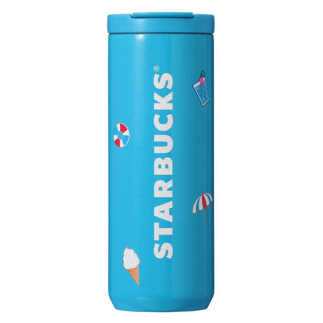 Starbucks Coffee(スターバックスコーヒー)のスターバックス　ステンレスタンブラーネオンブルー473ml インテリア/住まい/日用品のキッチン/食器(タンブラー)の商品写真