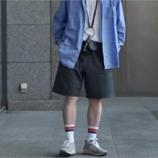 ユニクロ(UNIQLO)のUNIQLOU  ハーフパンツ ブラック(チノパン)