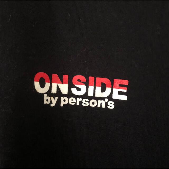 PERSON'S(パーソンズ)の【ONSIDE by PERSON'S】美品 ブラック 半袖 Tシャツ メンズ  メンズのトップス(Tシャツ/カットソー(半袖/袖なし))の商品写真