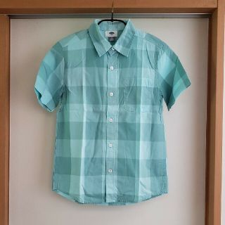 オールドネイビー(Old Navy)のキッズ　半袖　チェックシャツ　130～140(ブラウス)