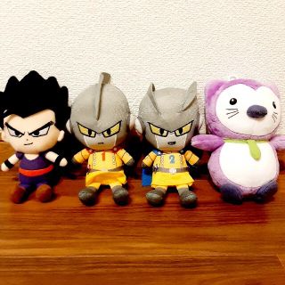 ドラゴンボール超　chibiぬいぐるみ　悟飯　ガンマ　ペネンコ　4種　ちびぬい(キャラクターグッズ)