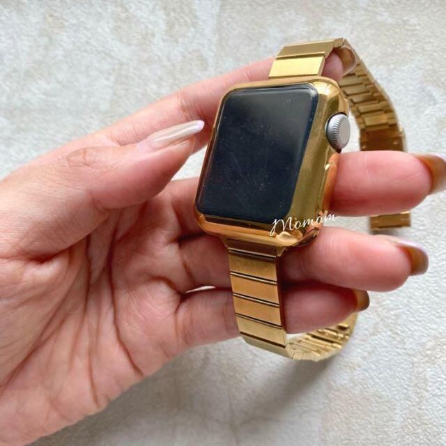 Apple Watch レトロベルト ゴールド 38/40/41mmの通販 by Momom shop｜ラクマ