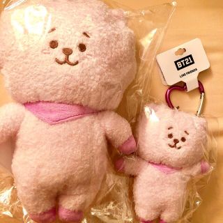 ビーティーイシビル(BT21)のBT21 パープル マスコット ぬいぐるみ セット RJ(キャラクターグッズ)