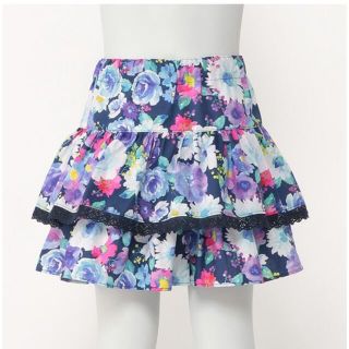 アナスイミニ(ANNA SUI mini)の【ご専用】ANNA SUImini 140【新品】♡お花水彩画風♡(スカート)