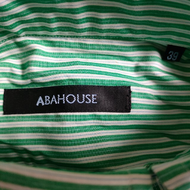 ABAHOUSE(アバハウス)の新品　タグつき　アバハウス　シャツ　Ｍ　緑 メンズのトップス(シャツ)の商品写真