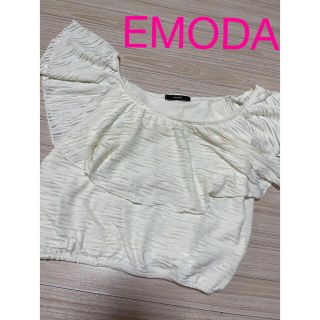 エモダ(EMODA)のEMODA オフィショルトップス　レディース　エモダ(シャツ/ブラウス(半袖/袖なし))