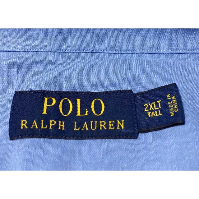 POLO RALPH LAUREN - 希少 ポロラルフローレン オープンカラー リネン／シルクシャツ 半袖 2XLの通販 by TARO