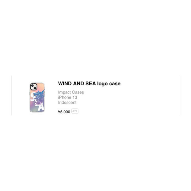 windandSea iPhone13 ケース casetify 新品未使用