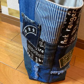 midori様専用デニムリメイクバッグ ハンドメイドバッグ A4サイズの通販