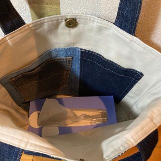 midori様専用デニムリメイクバッグ ハンドメイドバッグ A4サイズの通販