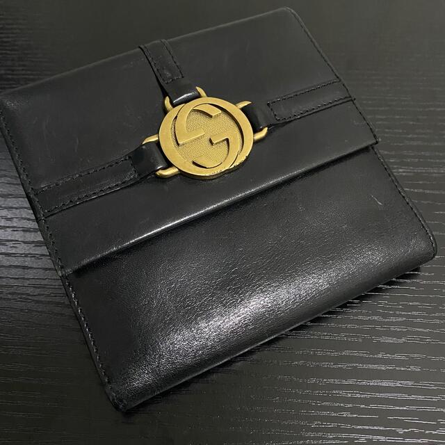 Gucci - GUCCI グッチ ダラーカーフ インターロッキング GG ロゴ レザー折り財布の通販 by マーーーー's shop｜グッチ