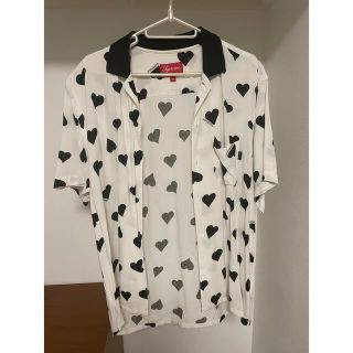 シュプリーム(Supreme)のsupreme  17ss rayon shirt ハート　シャツ(シャツ)