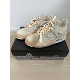 ナイキ(NIKE)のoff white × nike air jordan4(スニーカー)