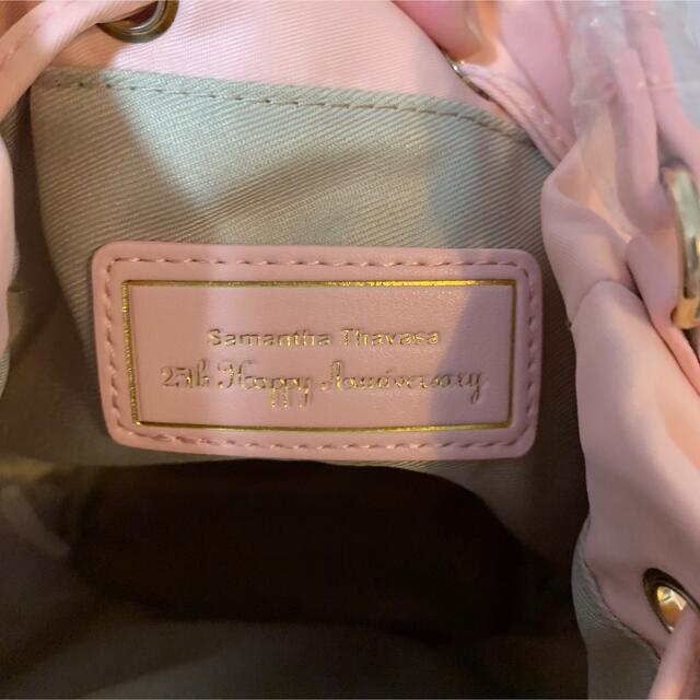Samantha Thavasa(サマンサタバサ)のサマンサタバサ　ミニショルダーバッグ　ピンク　非売品　ノベルティ　巾着バッグ レディースのバッグ(ショルダーバッグ)の商品写真