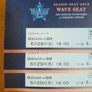 ヨコハマディーエヌエーベイスターズ(横浜DeNAベイスターズ)の横浜スタジアム チケット(野球)