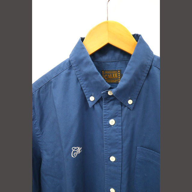 CALEE(キャリー)のCALEE キャリー S/S WORK SHIRT 半袖 ワークシャツ L 紺 メンズのトップス(シャツ)の商品写真