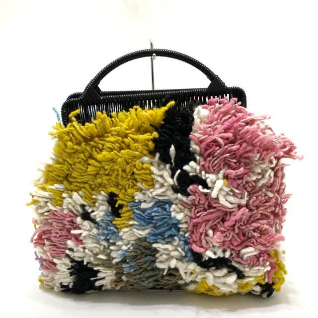 Marni(マルニ)のマルニ ハンドバッグ - 白×ピンク×マルチ レディースのバッグ(ハンドバッグ)の商品写真