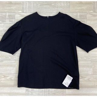 スピックアンドスパン(Spick & Span)のspic&span購入　ブラックカットソー　新品未使用タグ付き(Tシャツ/カットソー(半袖/袖なし))