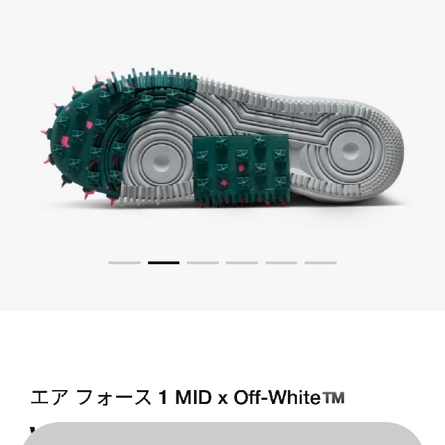 NIKE ナイキ オフホワイト エアフォース 1 ミッド SP ホワイト 1