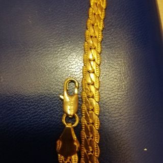 18金(刻印入り) 2面カット純金喜平ネックレス長さ50cm 重さ20g(ネックレス)