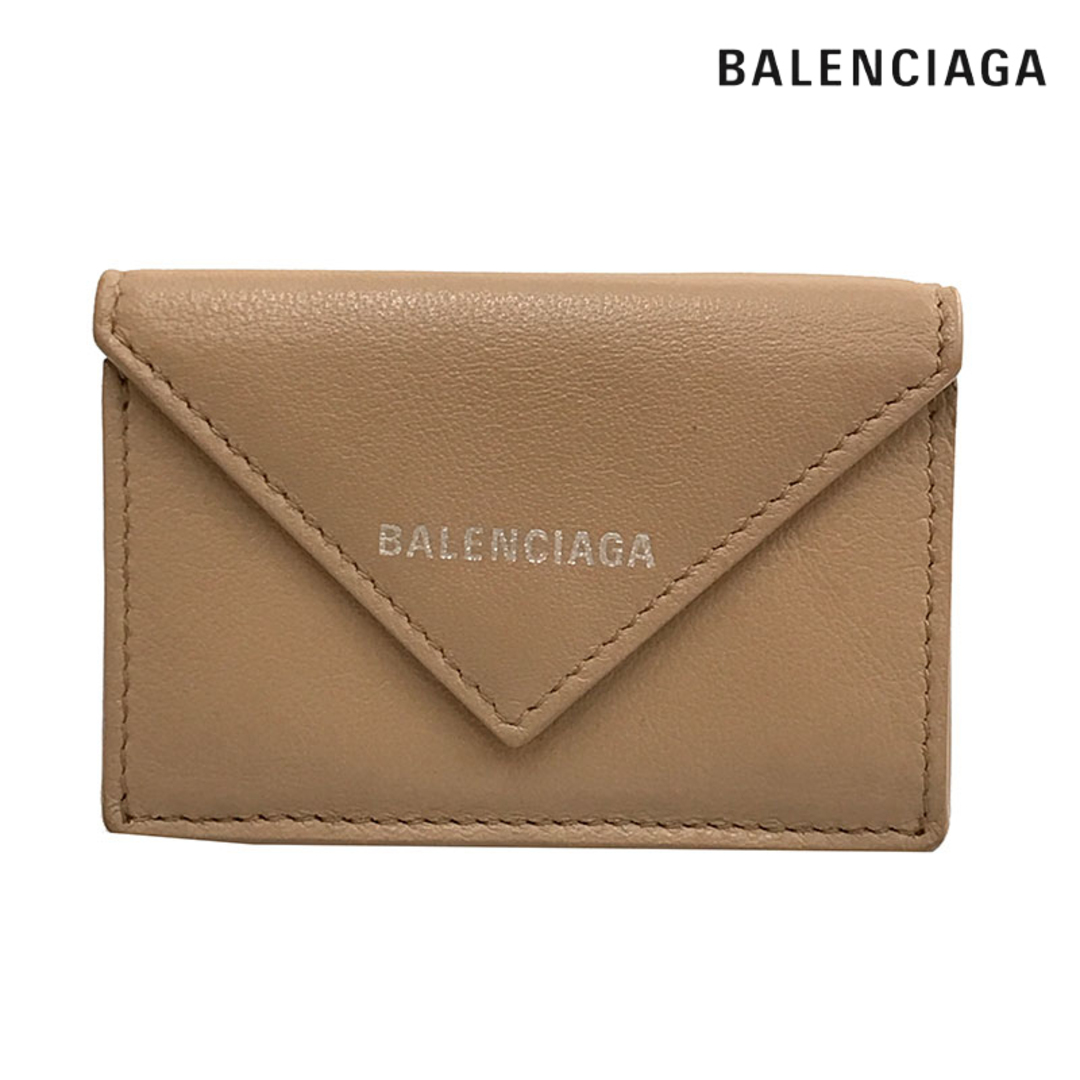 バレンシアガ BALENCIAGA ペーパー ミニ ウォレット 折り財布