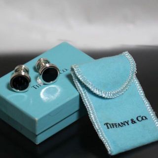 ティファニー TIFFANY&CO. カフス ブラック カーボン 925 仕上済