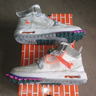 オフホワイト(OFF-WHITE)のOff-White × Nike Air Force 1 Mid "White"(スニーカー)