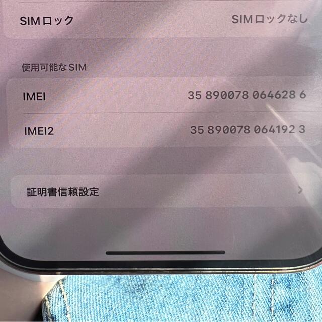 iPhone 13 pro max 本体 背面割れ 128gb - スマートフォン本体