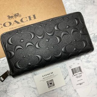 コーチ(COACH)のCOACH SIGNATURE ACCORDION ラウンドファスナー(財布)