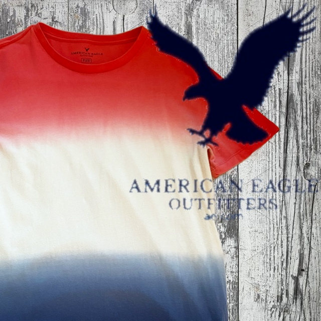 American Eagle(アメリカンイーグル)のアメリカンイーグル　グラデーションTシャツ メンズのトップス(Tシャツ/カットソー(半袖/袖なし))の商品写真