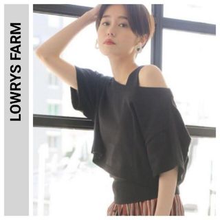 ローリーズファーム(LOWRYS FARM)のLOWRYS FARM  2Pセット　サマーニット　ワンショル　ショートニット(カットソー(半袖/袖なし))