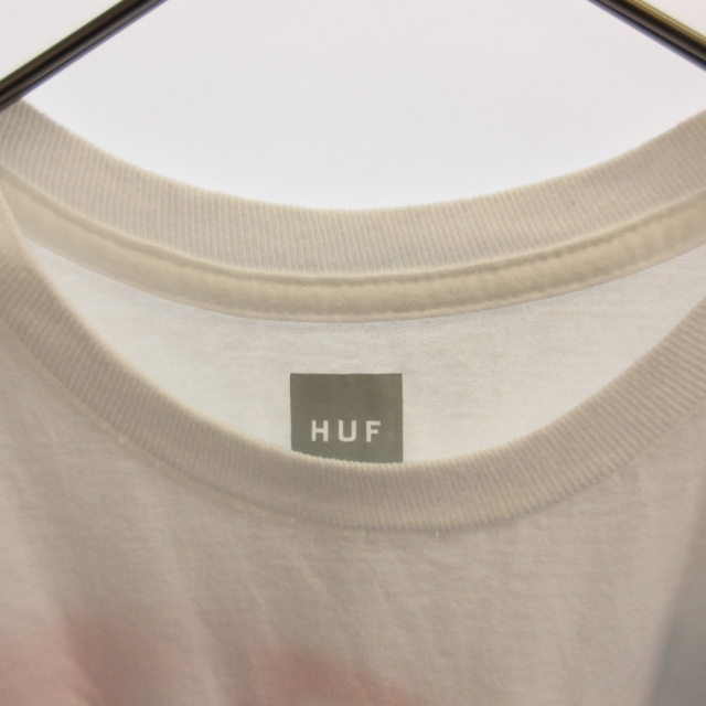 HUF(ハフ)のHUF ハフ プリントデザイン 半袖Tシャツ カットソー ホワイト メンズのトップス(Tシャツ/カットソー(半袖/袖なし))の商品写真