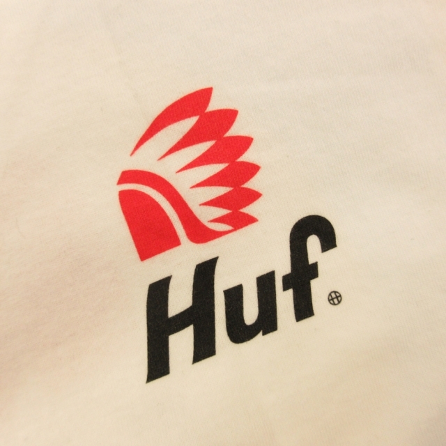 HUF(ハフ)のHUF ハフ プリントデザイン 半袖Tシャツ カットソー ホワイト メンズのトップス(Tシャツ/カットソー(半袖/袖なし))の商品写真